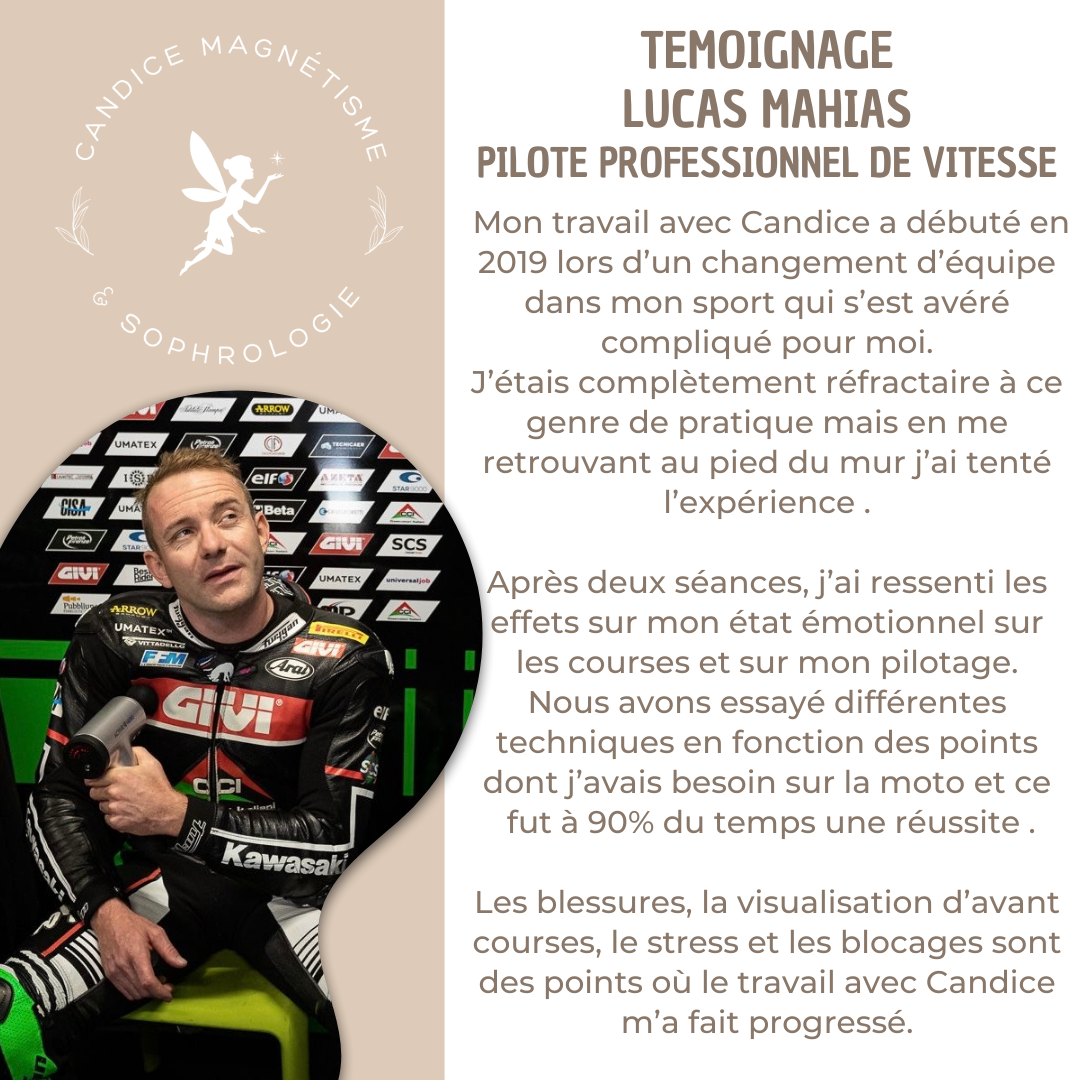 Témoignage du pilote de vitesse Lucas Mahias