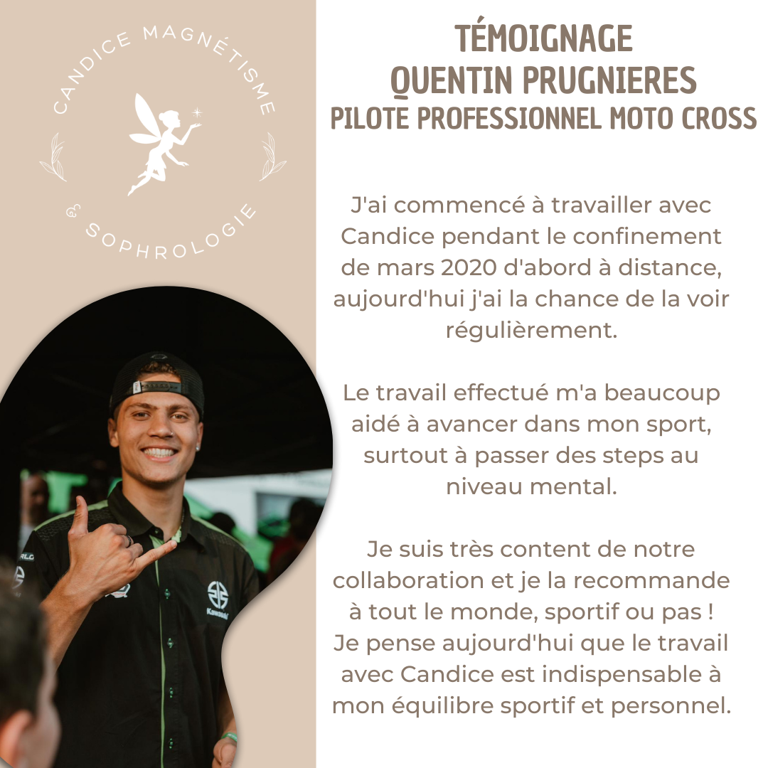 Témoignage du pilote de moto cross Quentin Prugnières